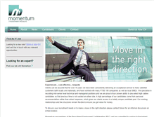 Tablet Screenshot of momentumresourcing.co.uk